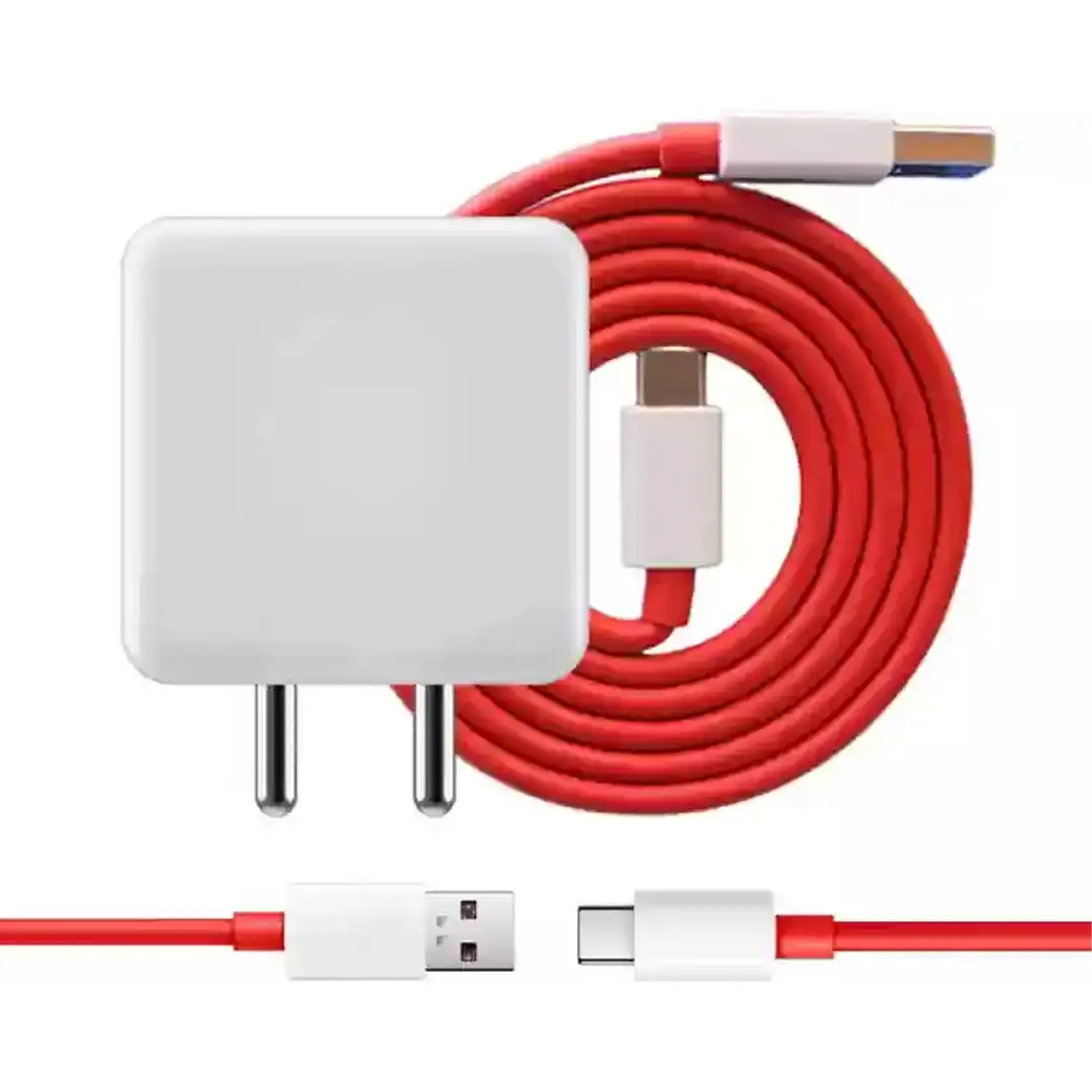 MAK 80 W SuperVOOC 6 A Wall Charger for Mobile with Detachable CableSakthigroupz