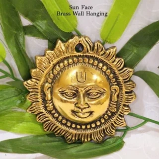 Sun Face Yantra Brass wall hanging - secondary