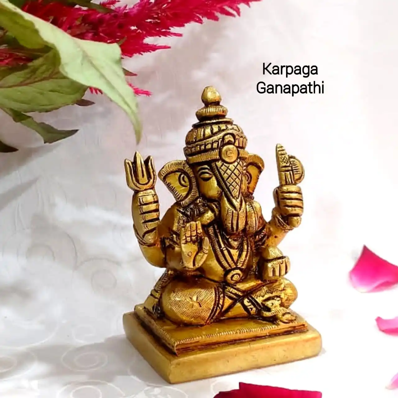 Karpaga Ganapathi Brass Antique Finish God Vinayagar - secondary