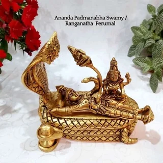 Ananda Padmanabha Swamy / Ranganatha Perumal Brass Antique FinishThingal Essentials LLP