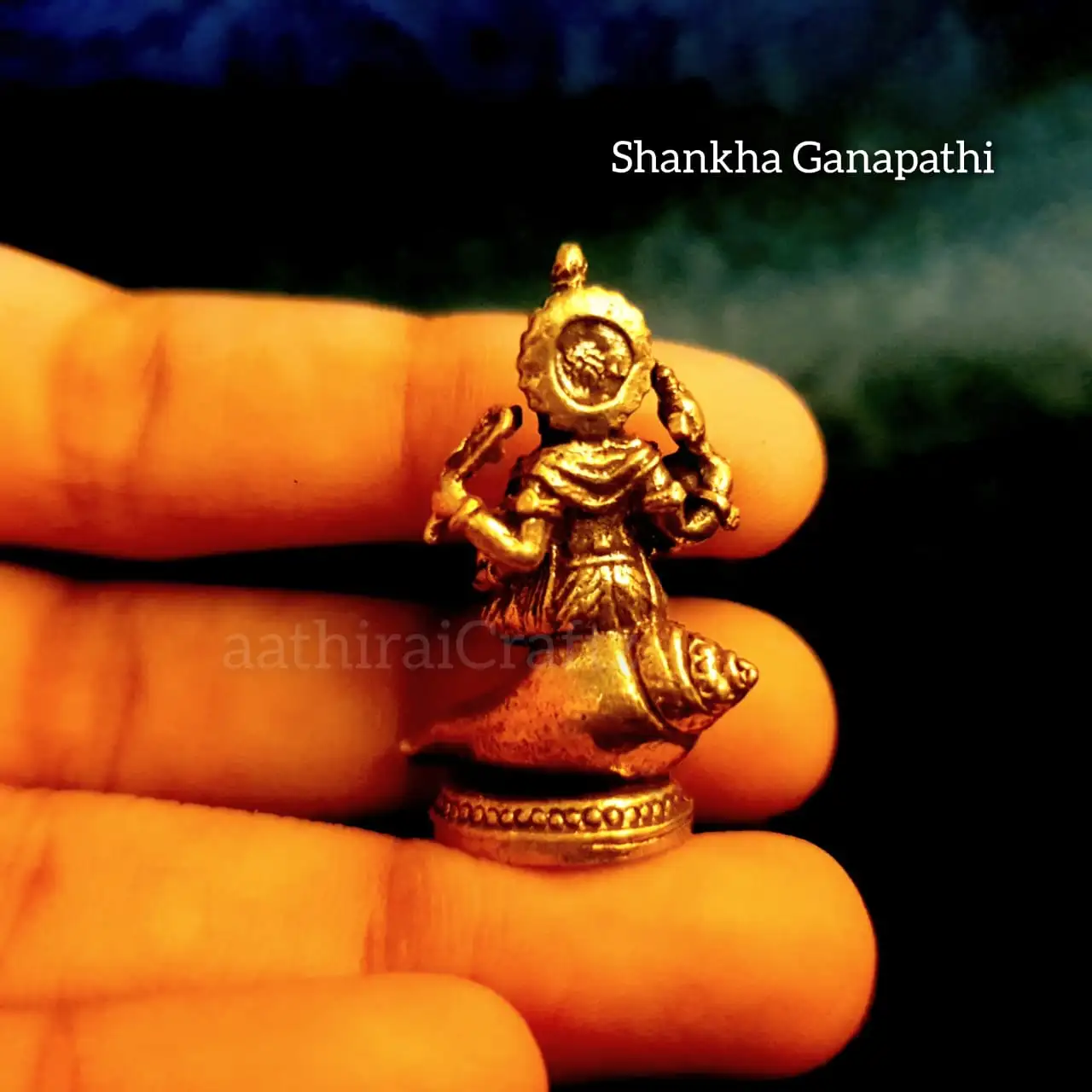Shankha Ganapathi Miniature - secondary