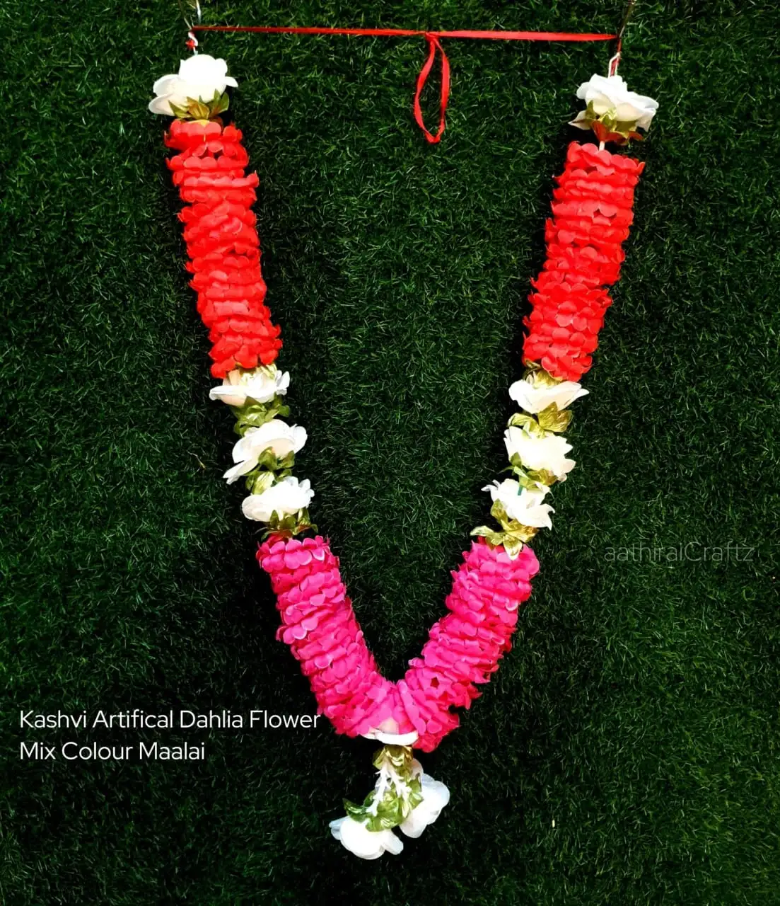 Kashvi Artifical Dahlia Flower Mix Colour MaalaiThingal Essentials LLP
