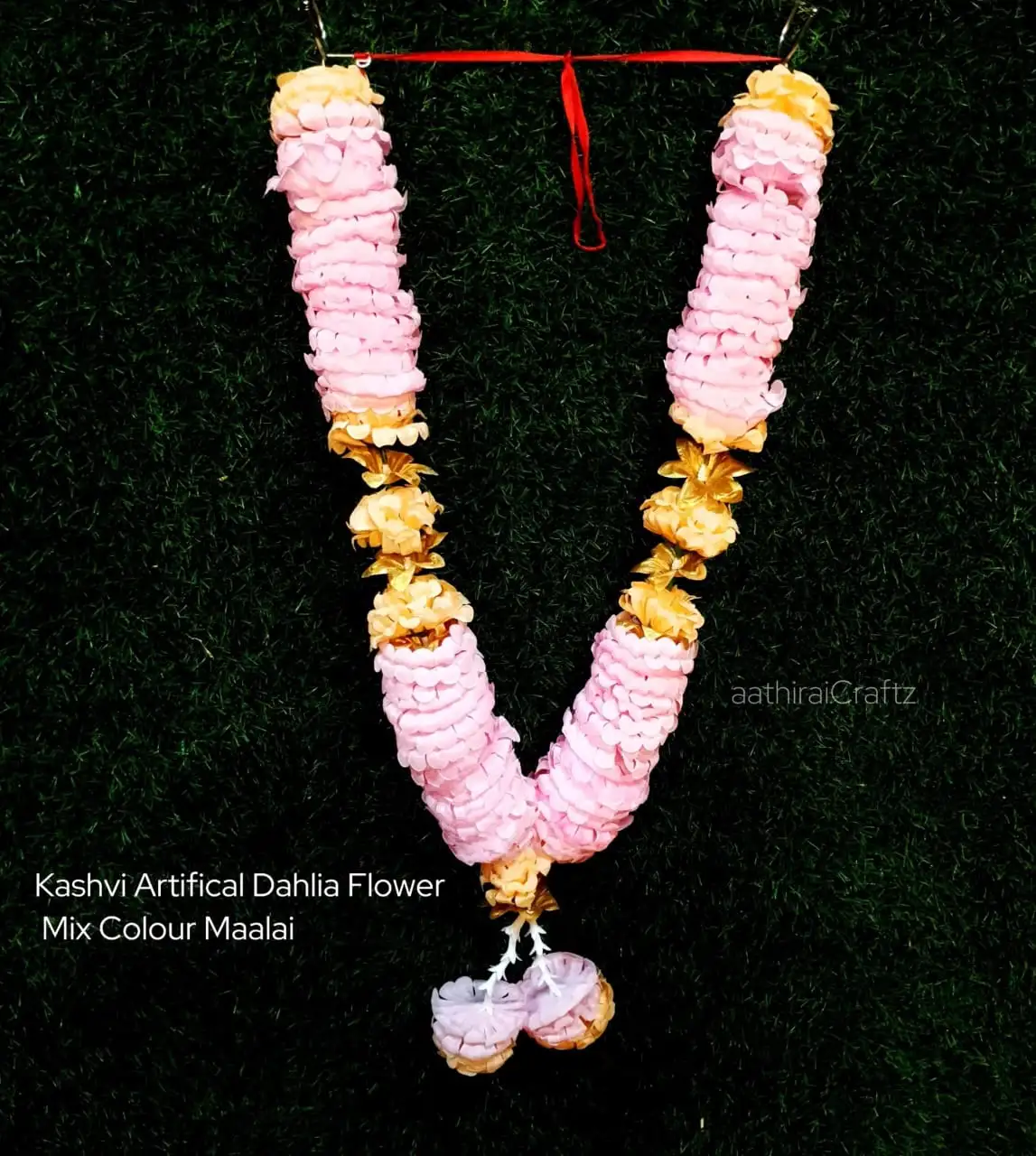 Kashvi Artifical Dahlia Flower Mix Colour MaalaiThingal Essentials LLP
