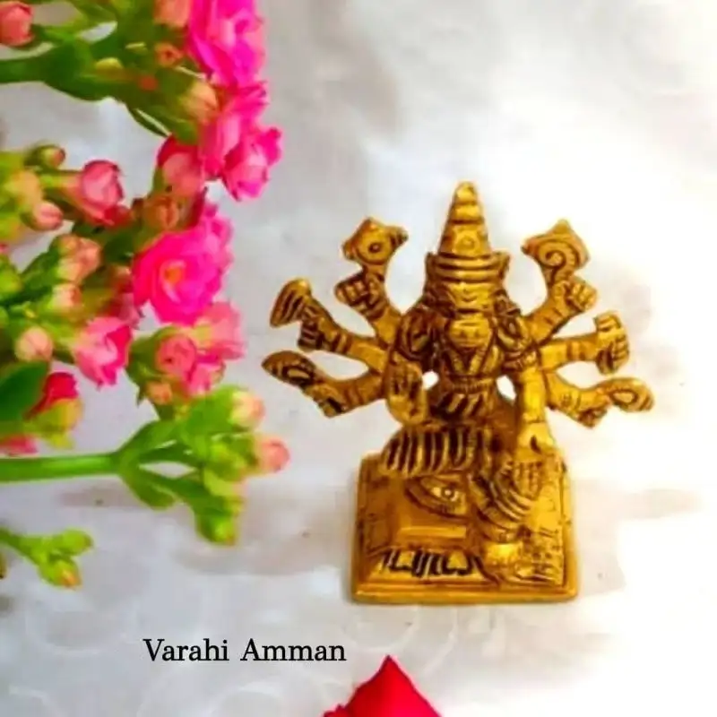 Varahi Amman 
Brass Antique Finish - secondary