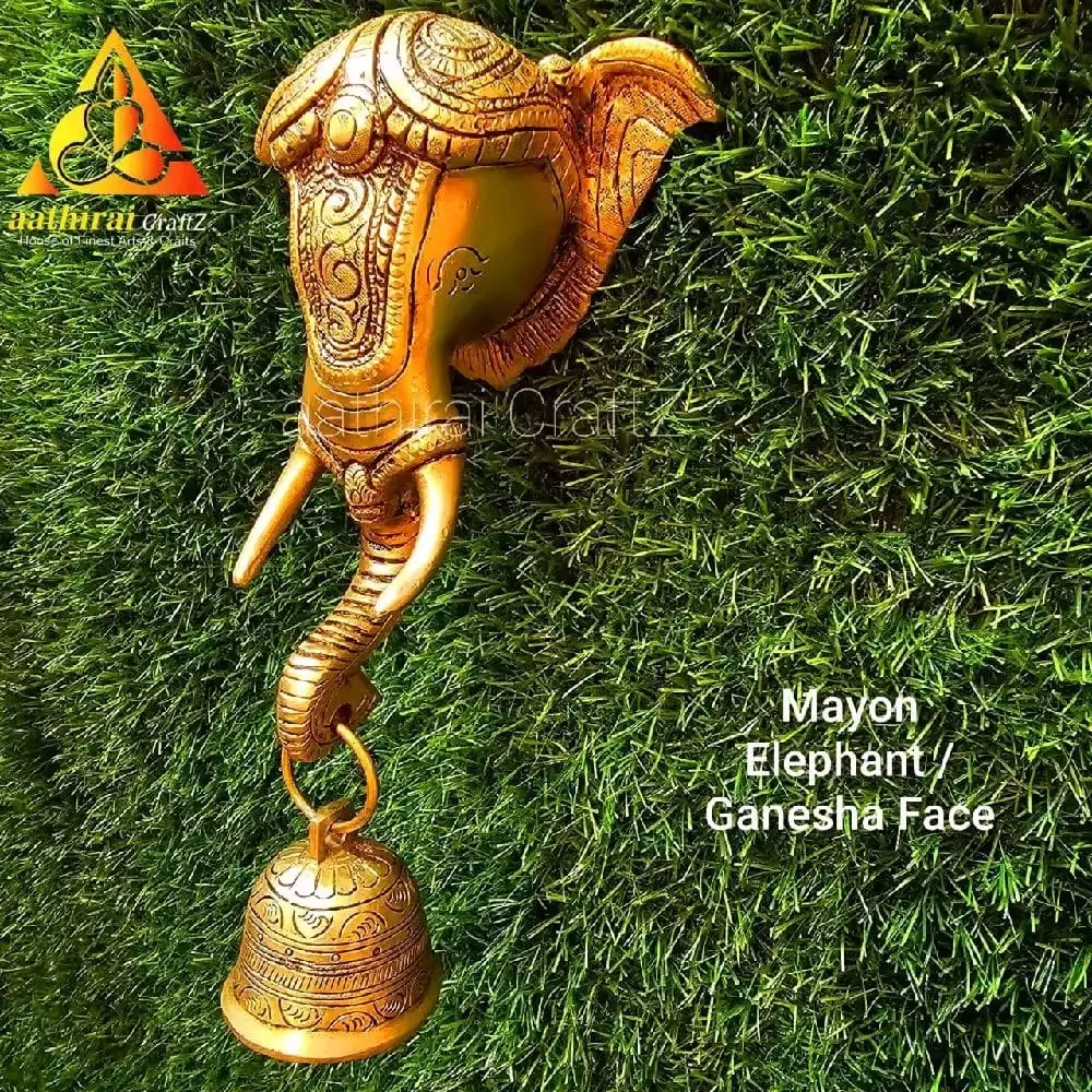 Mayon Hanging Elephant / Ganesha Face with Grand Bell - secondary