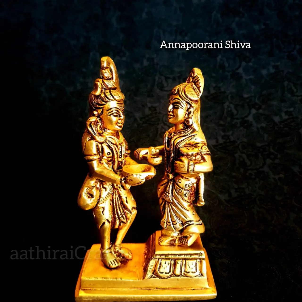 Annapoorani Shiva Idol  Brass Antique FinishThingal Essentials LLP