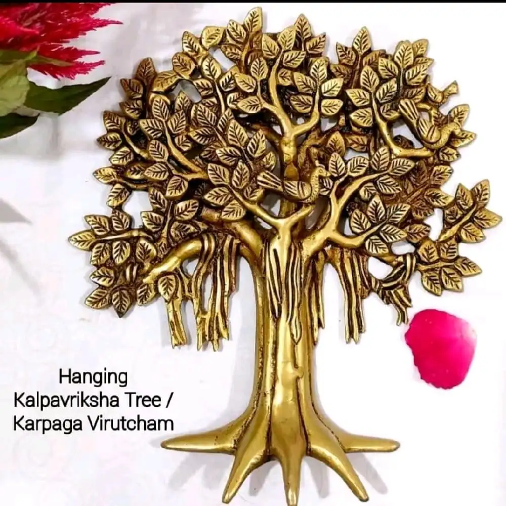Hanging Kalpavriksha Tree / Karpaga Virutcham Brass Antique Finish