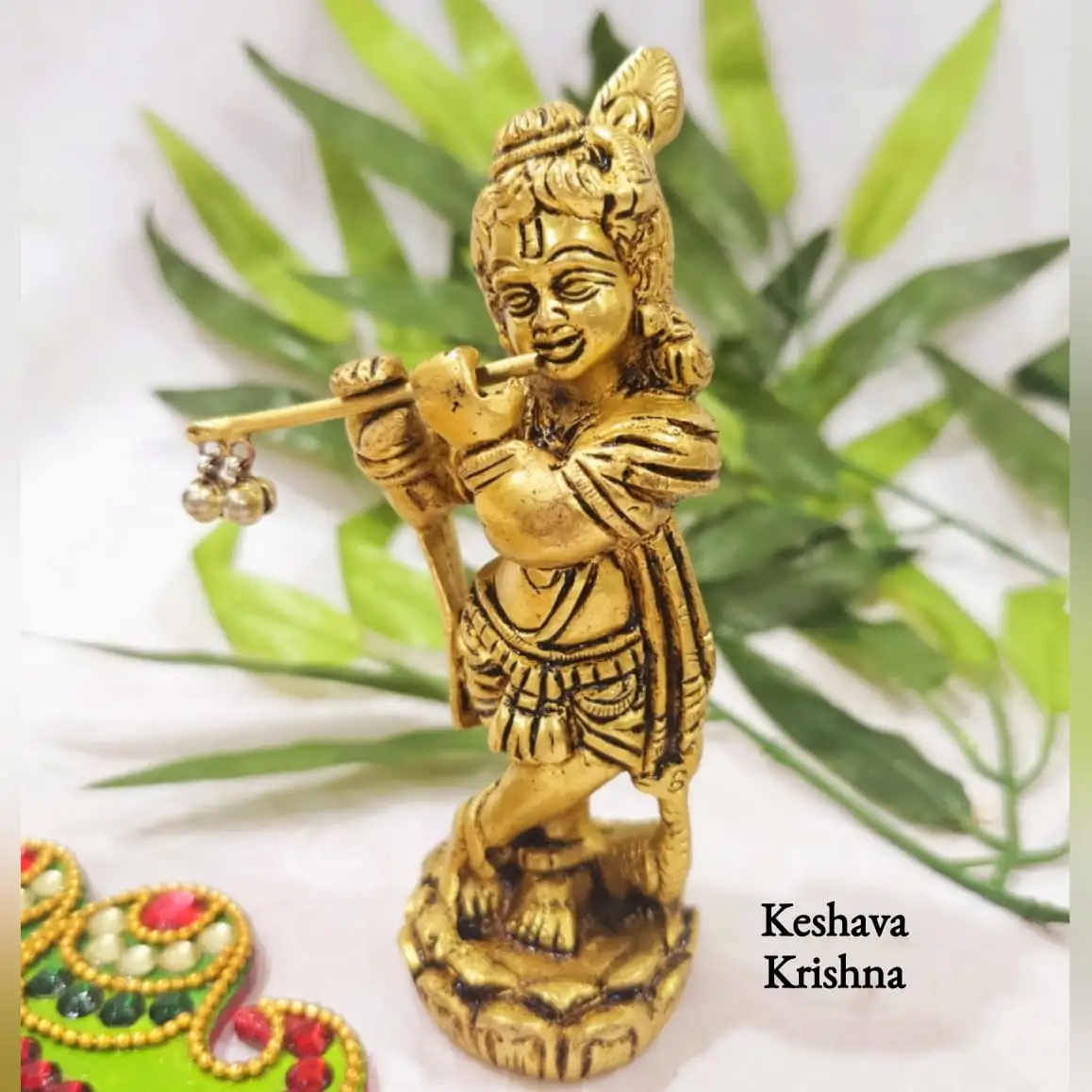 Keshava Krishna statue  Brass Antique Finish - secondary