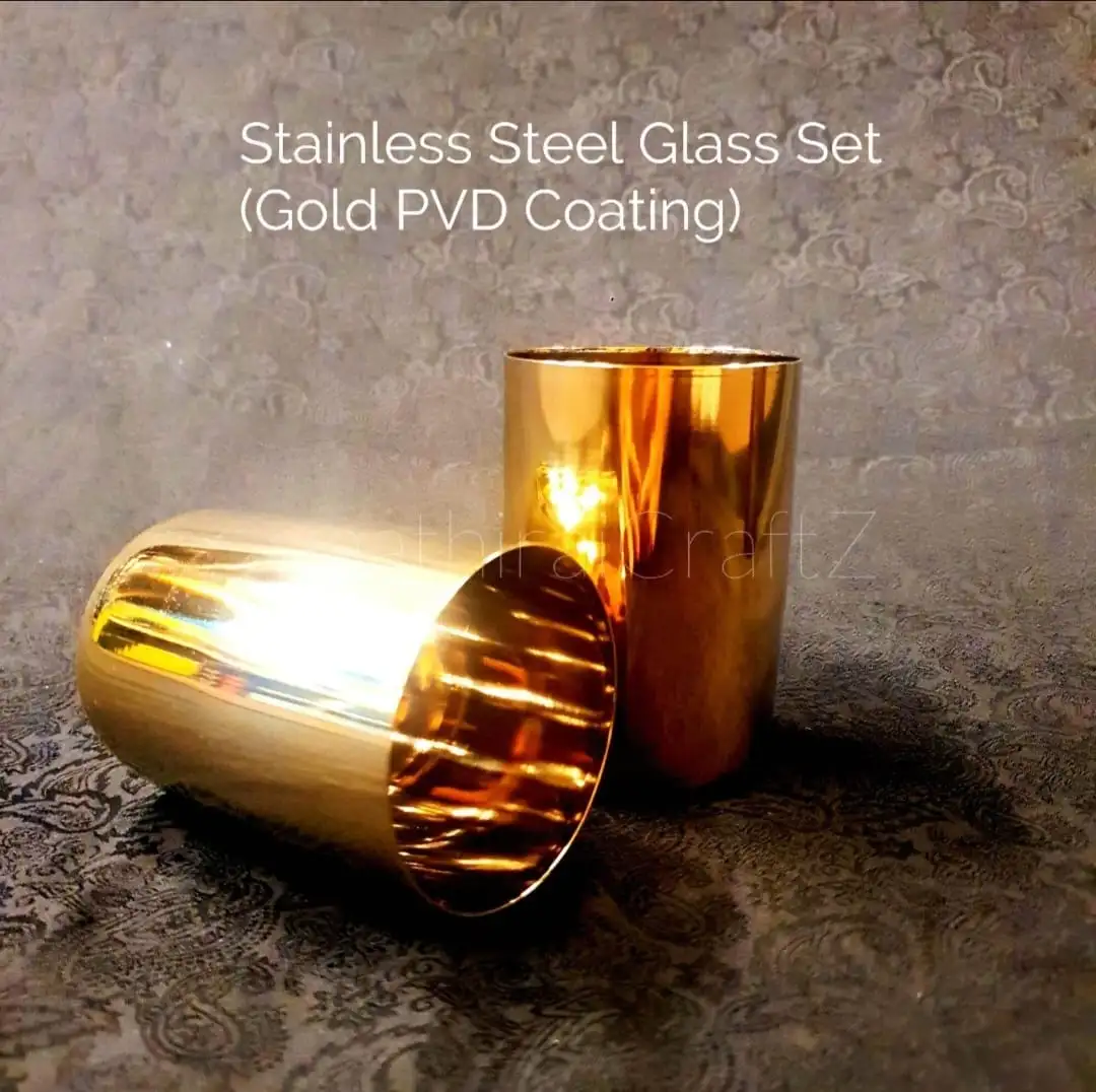 Sahastra Gold PVD Coating Glasses 2 in 1Thingal Essentials LLP