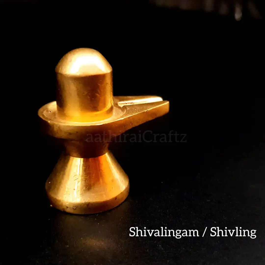 Shiva Lingam Brass SculptureThingal Essentials LLP