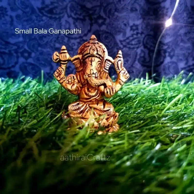 Small Bala Ganapathi / Ganapathy Brass AntiqueThingal Essentials LLP