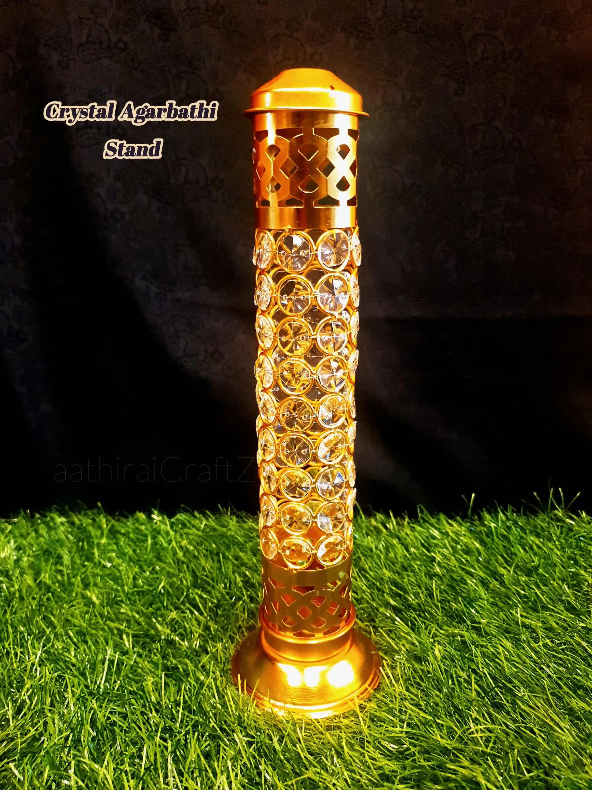 Aluminium Crystal Agarbathi StandThingal Essentials LLP