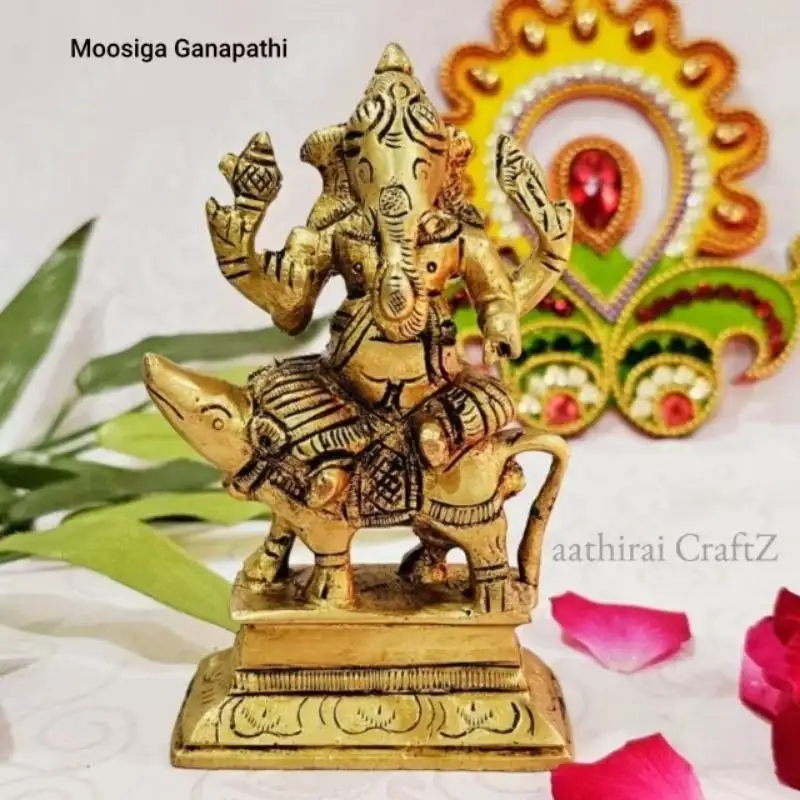 Moosiga Ganapathi -Brass StatueThingal Essentials LLP