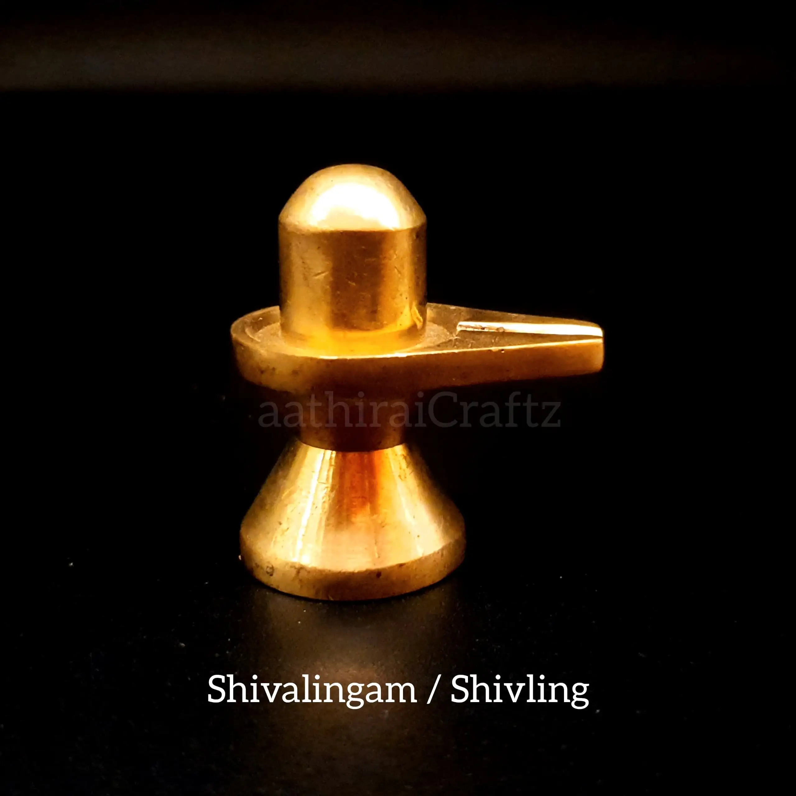 Shiva Lingam Brass SculptureThingal Essentials LLP