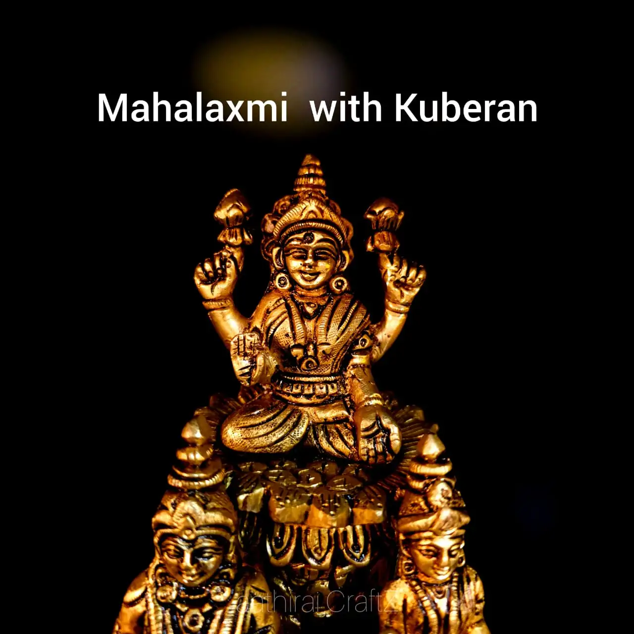 Mahalaxmi with Kuber / Kuber Lakshmi Statue - secondary