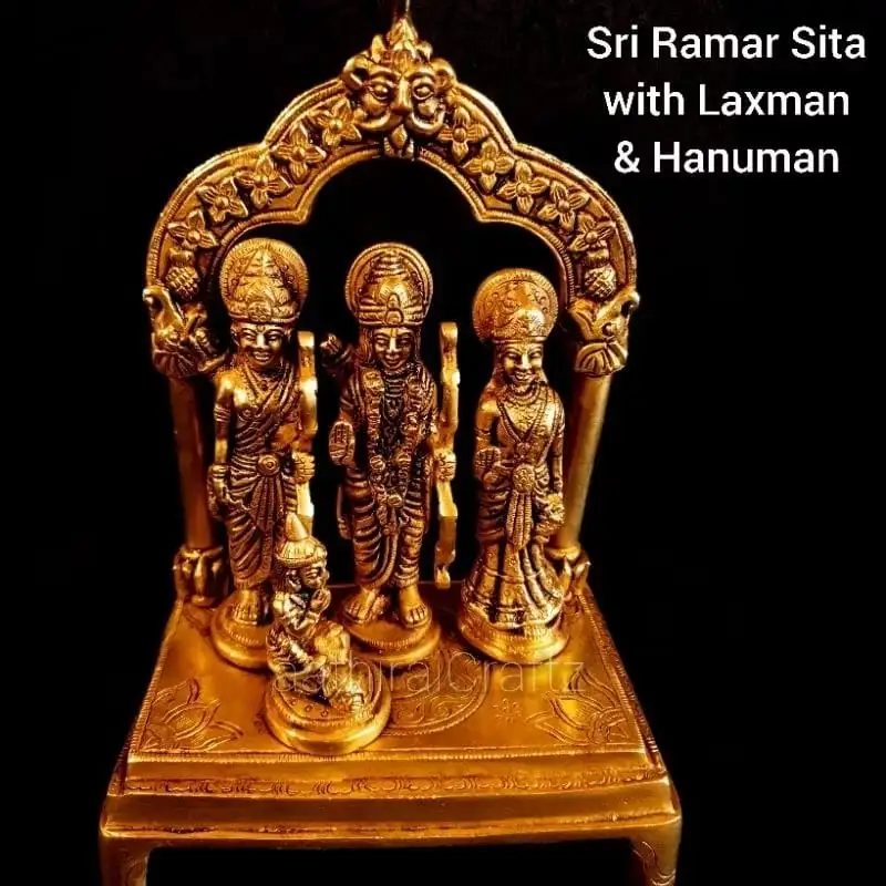 Laxmanar Ramar Seetha with Hanuman  Antique Finish - secondary