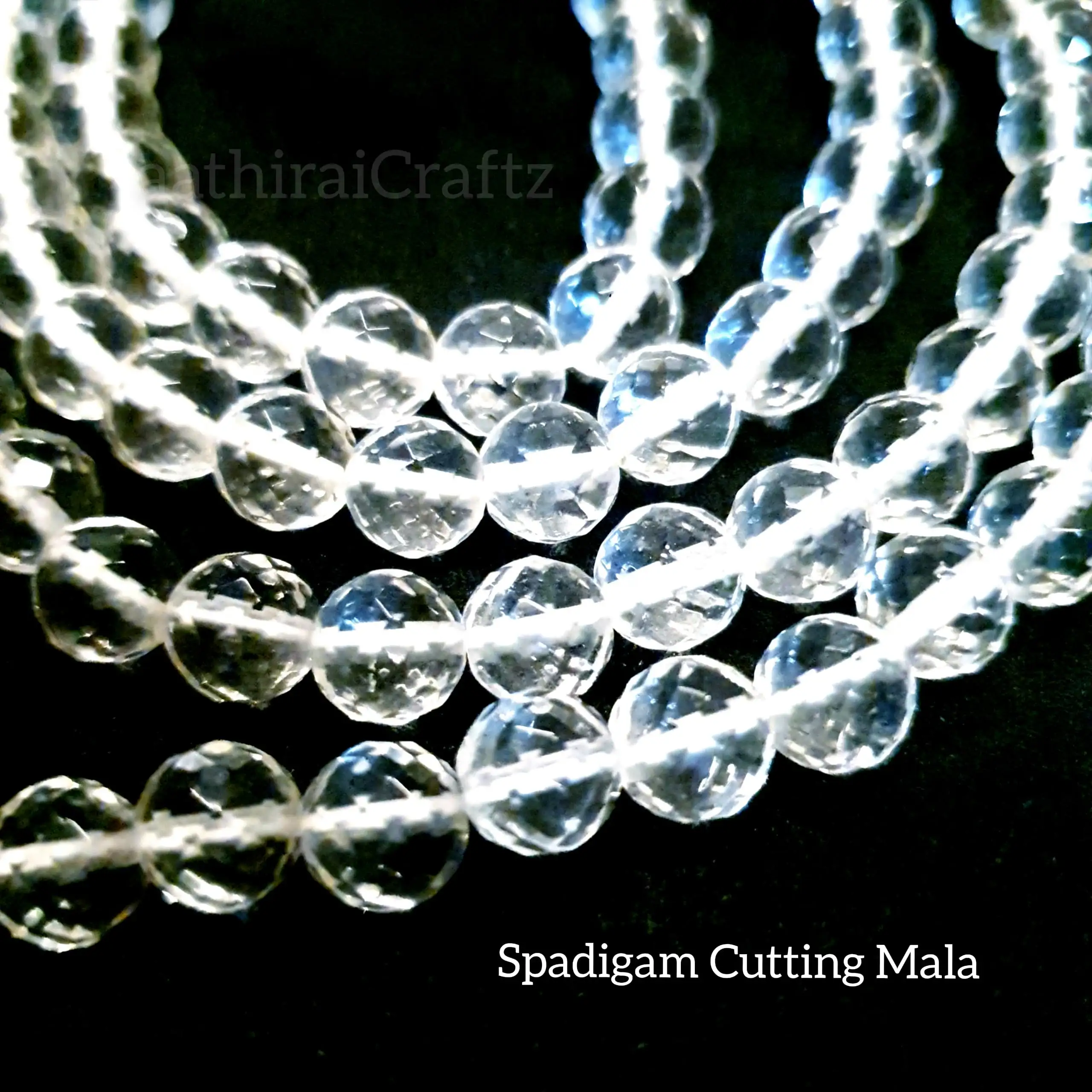Spadigam DIamond Cutting Mala / Sphatik MalaThingal Essentials LLP