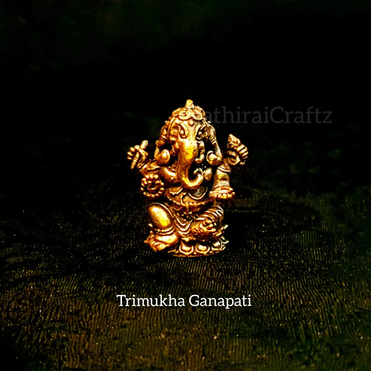 Trimukha Ganapathi Miniature - secondary
