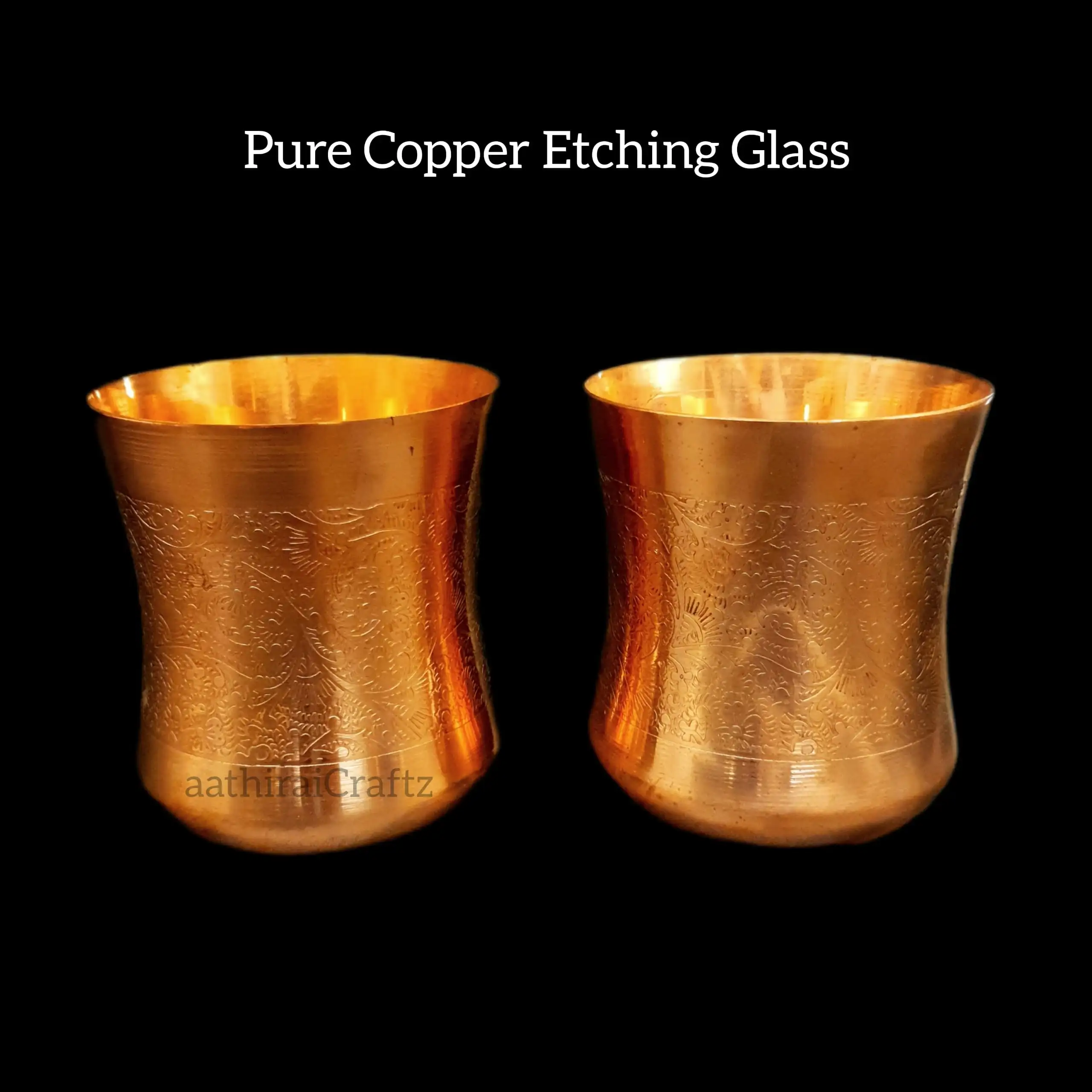 Pure Copper Etching GlassThingal Essentials LLP
