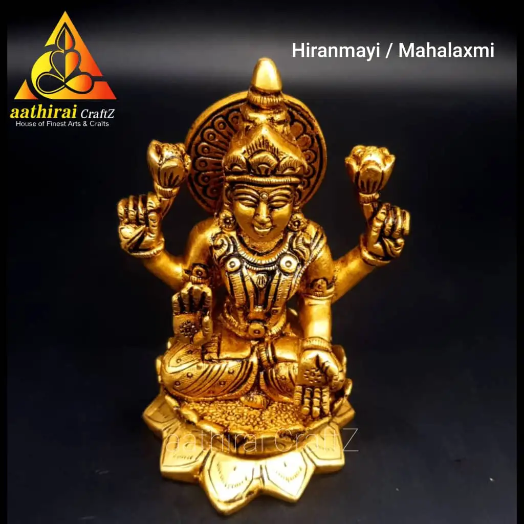 Hiranmayi / Mahalaxmi Idol / Lakshmi on Lotus Peedam - secondary