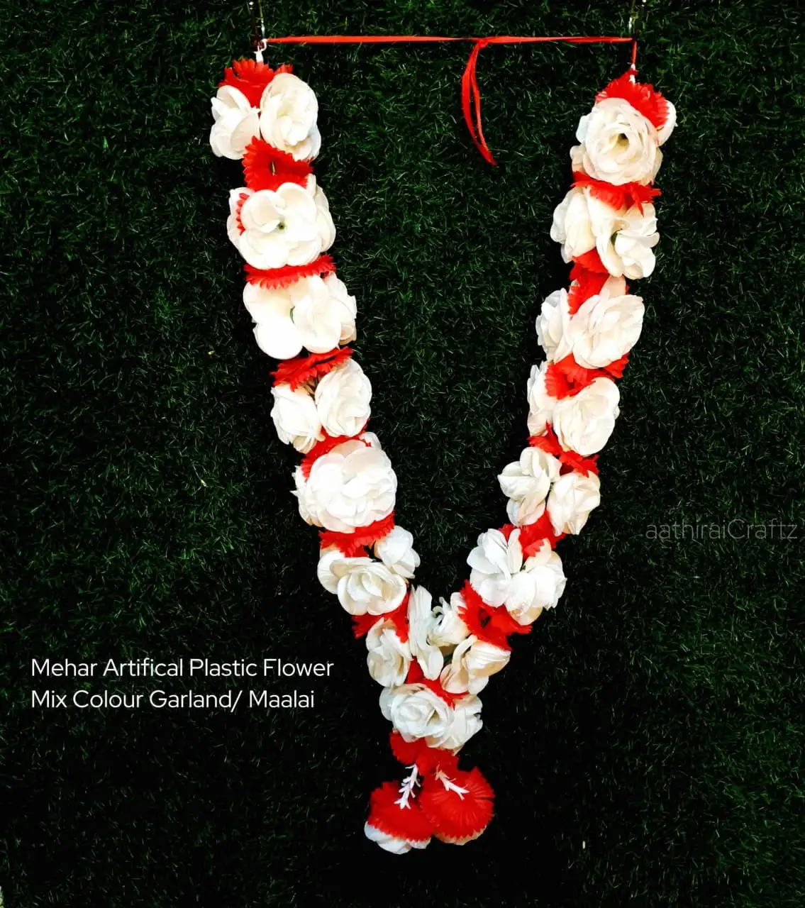 Mehar Artifical Plastic Flower Mix Colour Garland / MaalaiThingal Essentials LLP