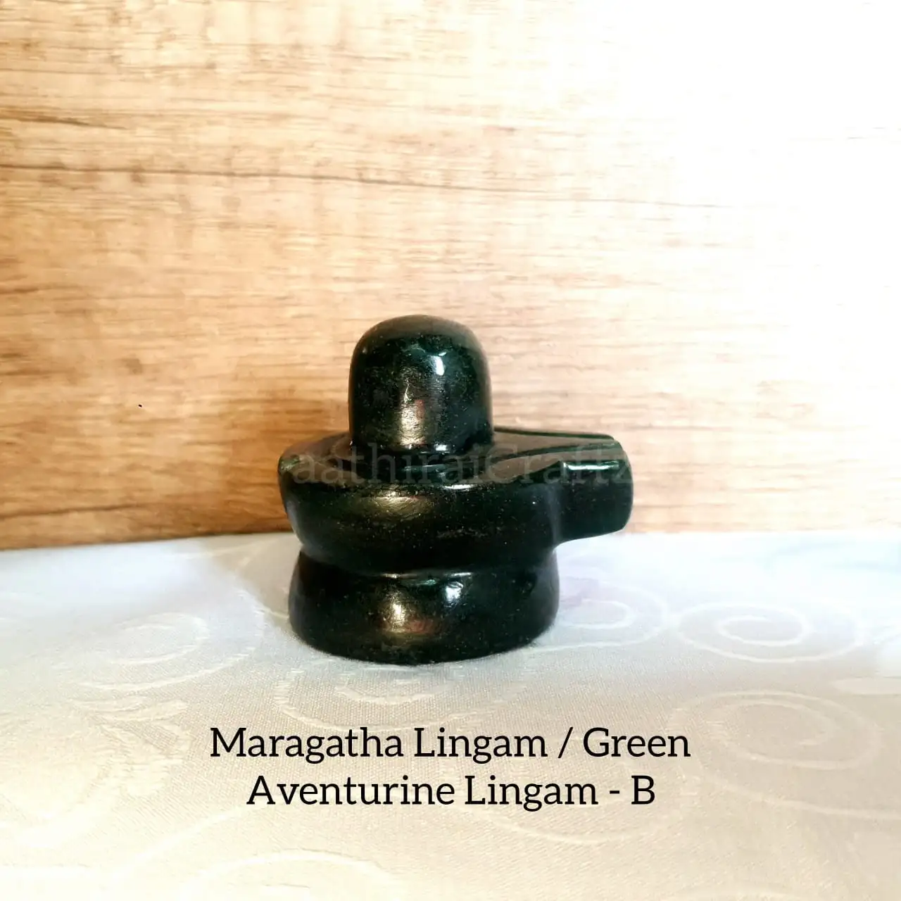 Maragatha Lingam / Green Aventurine LingamThingal Essentials LLP