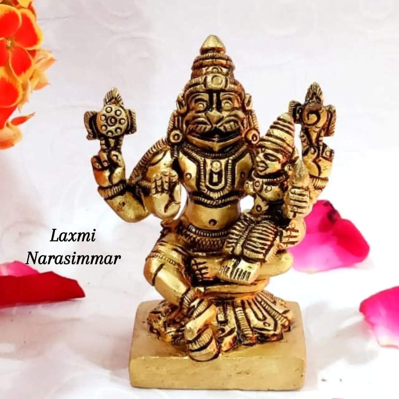 Laxmi narasimmar  Brass Antique FinishThingal Essentials LLP