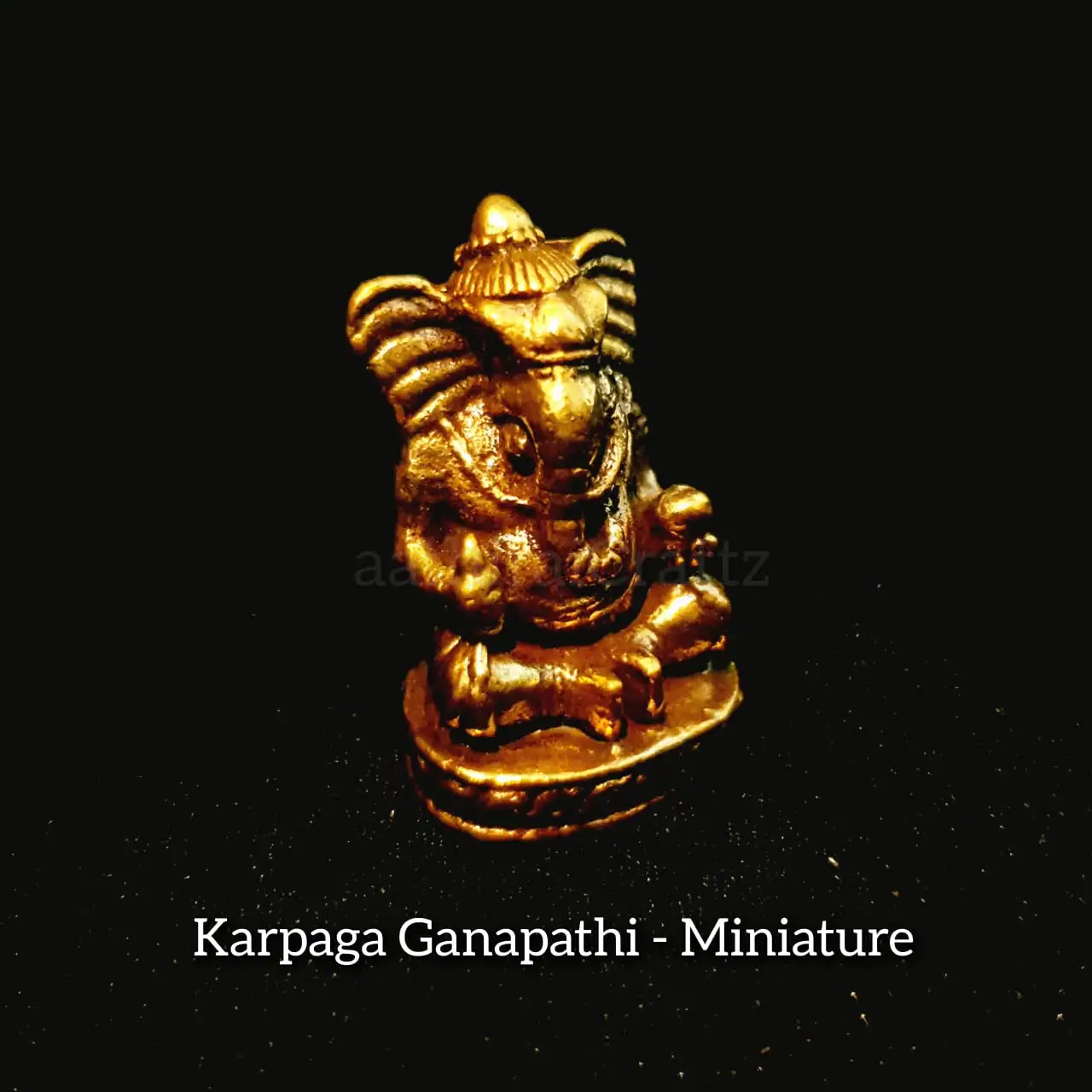 Karpaga Ganapathi Miniature  Brass Antique Finish - secondary