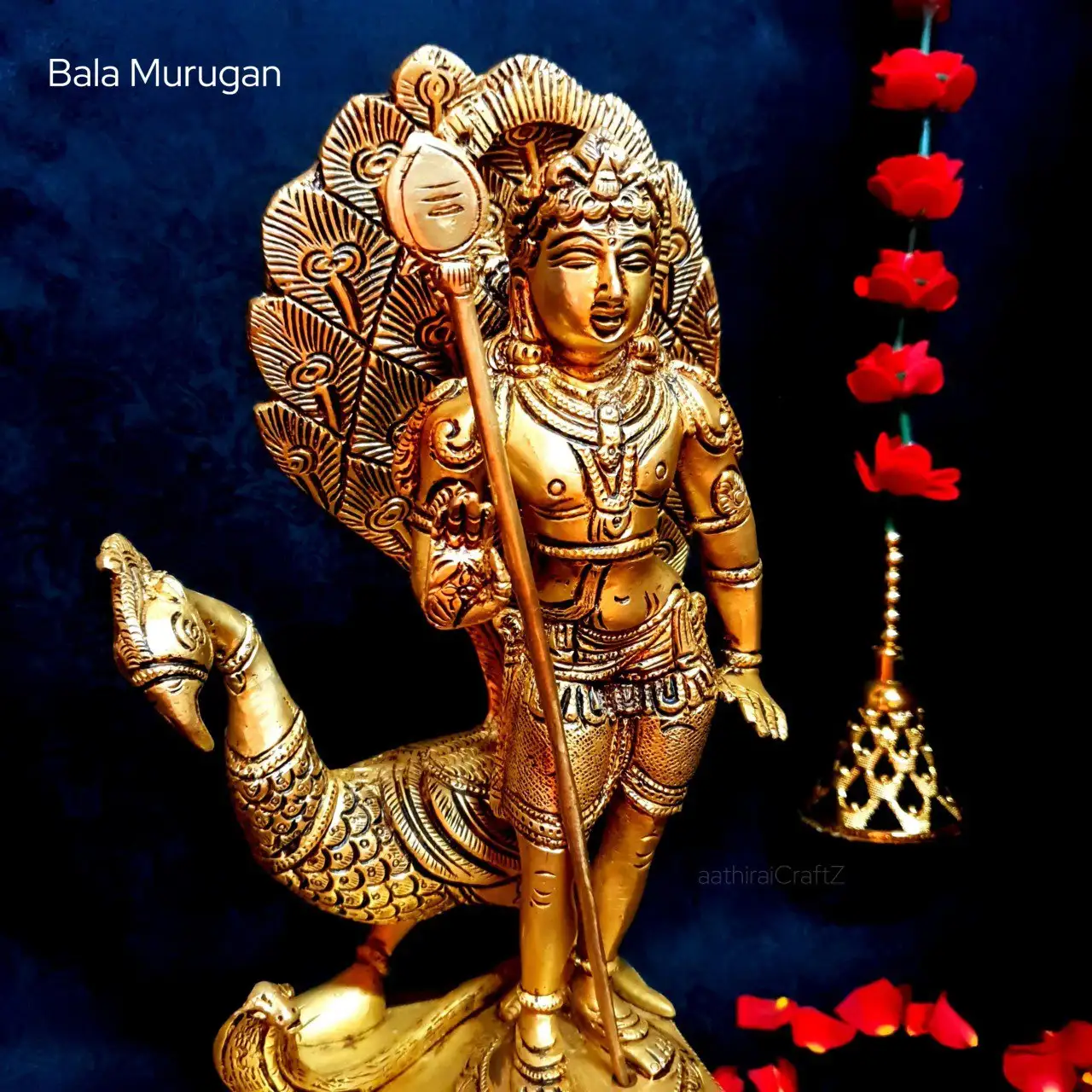 Bala Murugan / Balamurugan Brass Antique Finish - secondary