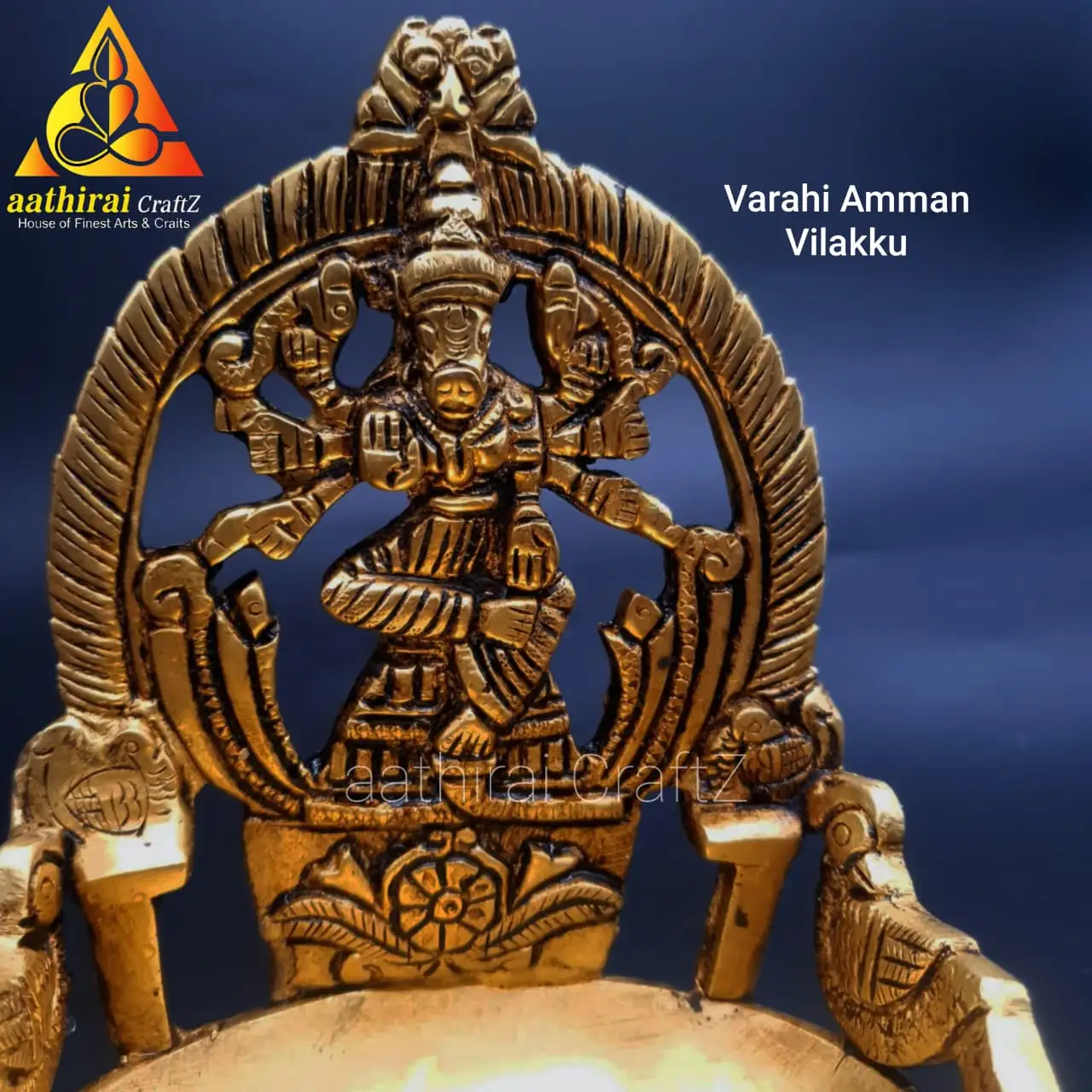 Varahi Tradition Lamp Brass Antique Finish - Master piece - secondary