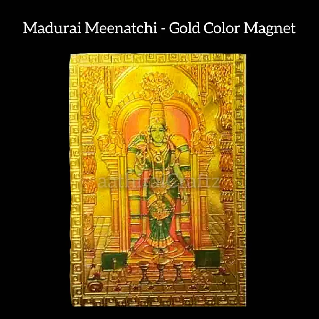 Madurai Meenatchi Hindhu Deities Magnet / God Fridge MagnetThingal Essentials LLP