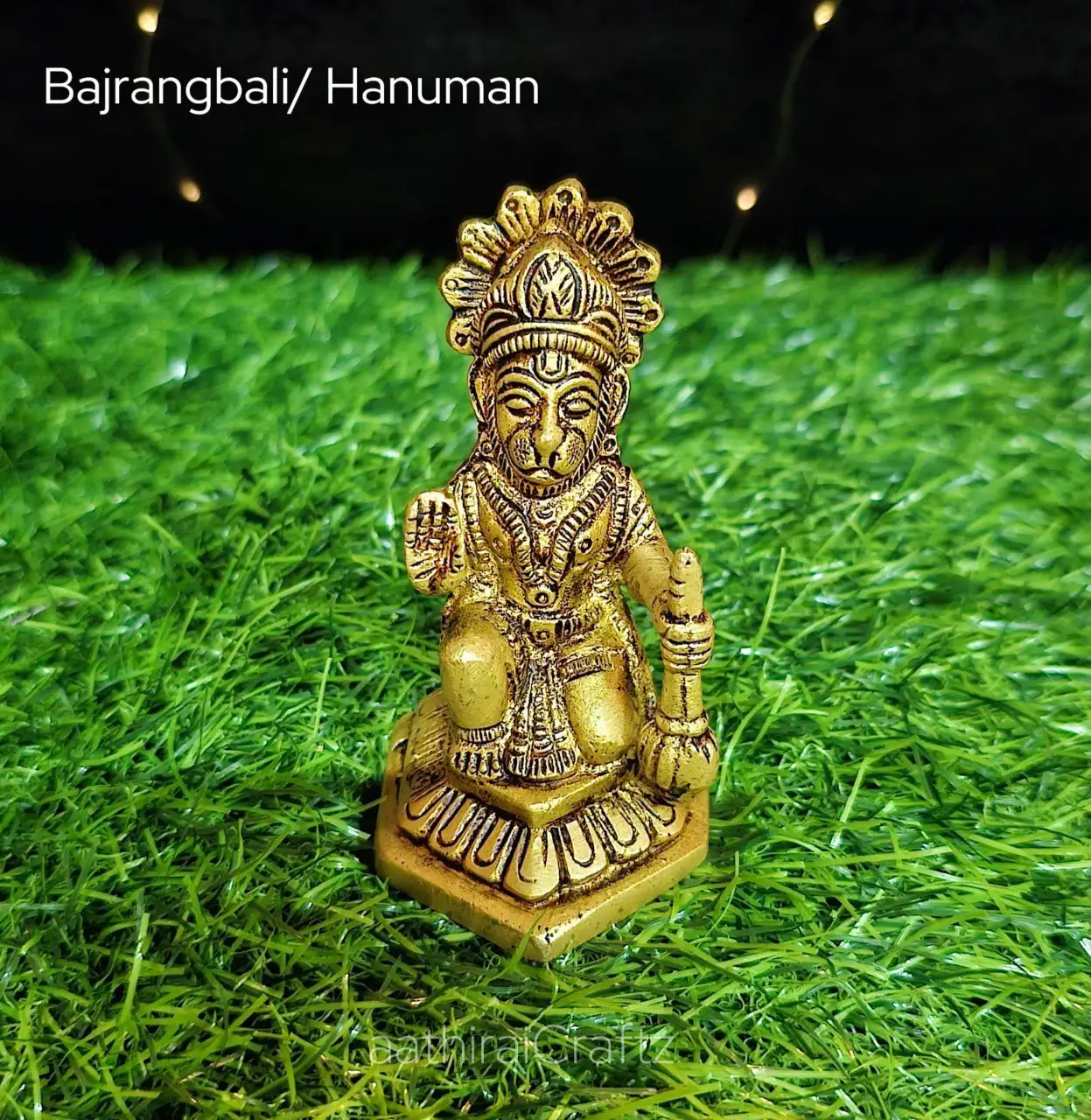 Bajrangbali  / Hanuman Statue
Brass Antique FinishThingal Essentials LLP