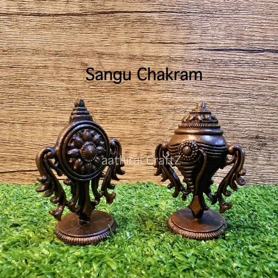 Copper Sangu Chakra (PAIR) / Copper Antique Finish - secondary