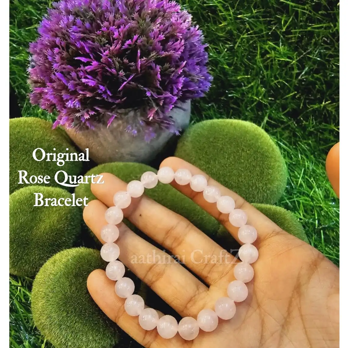 Rose Quartz Bracelets Heal & Love StoneThingal Essentials LLP