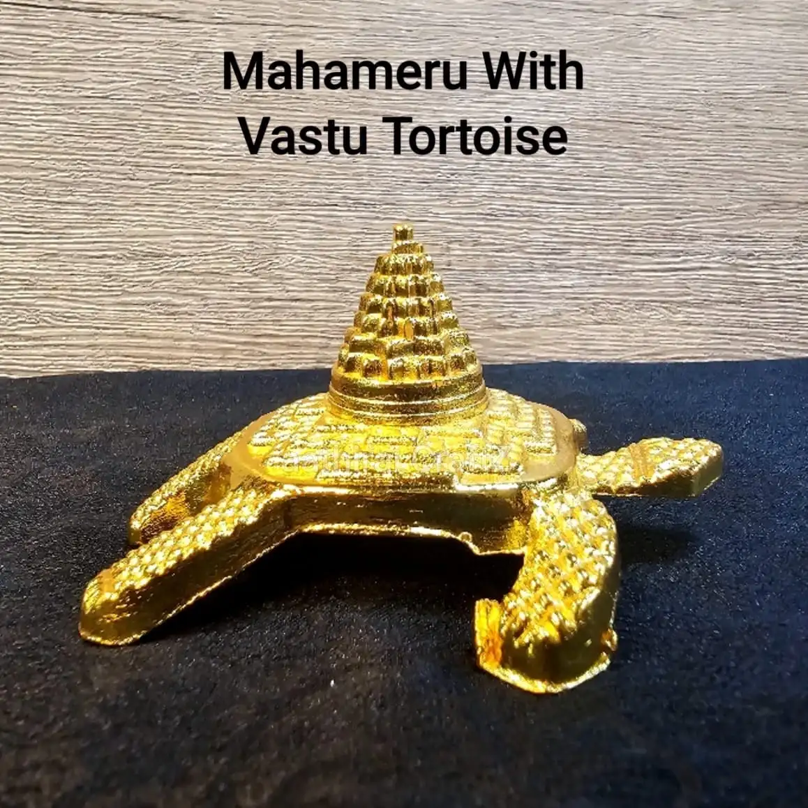 Vaastu Tortoise with Mahameru - Aluminum Antique Finish - secondary