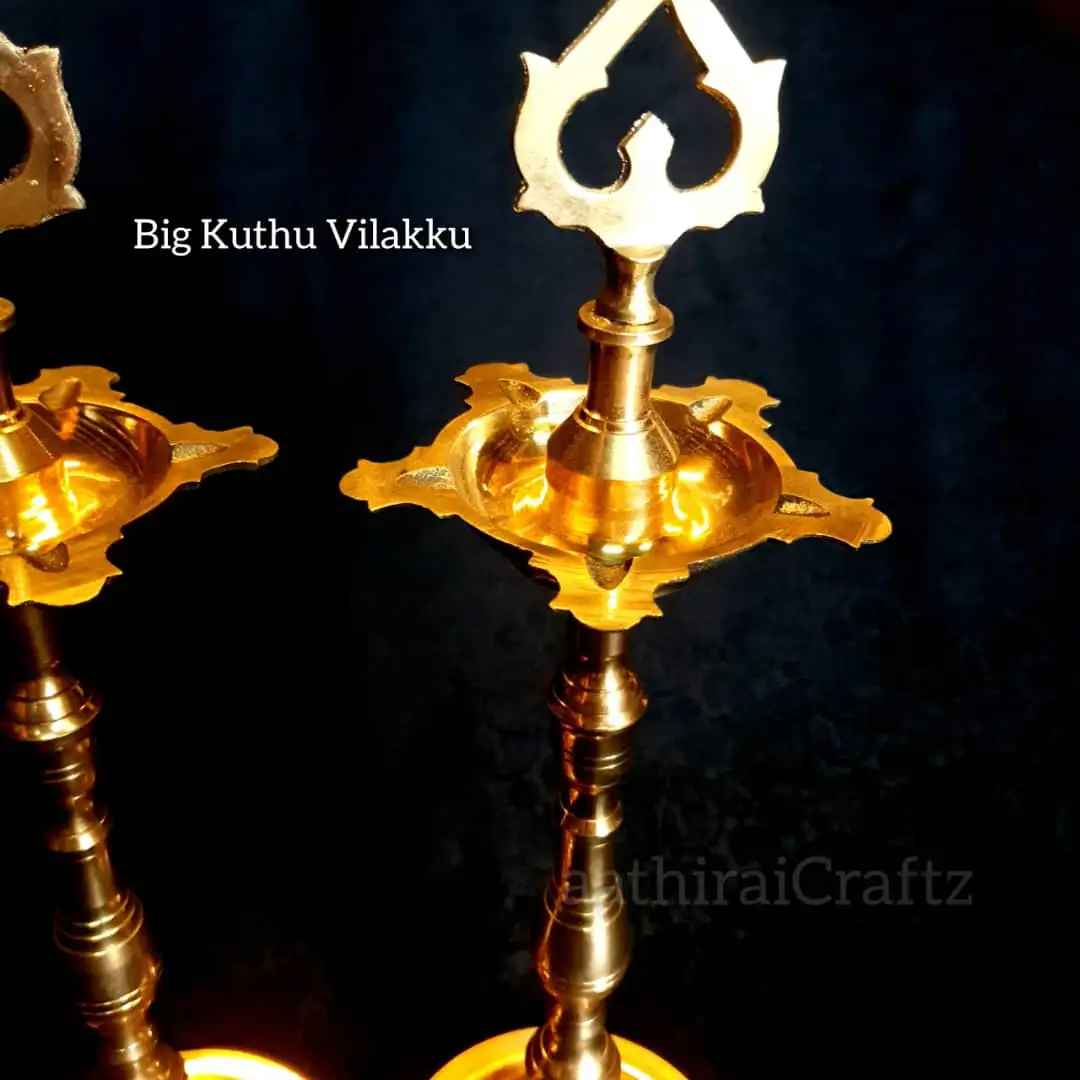 Big Kuthu Vilakku  Brass Antique Finish - secondary