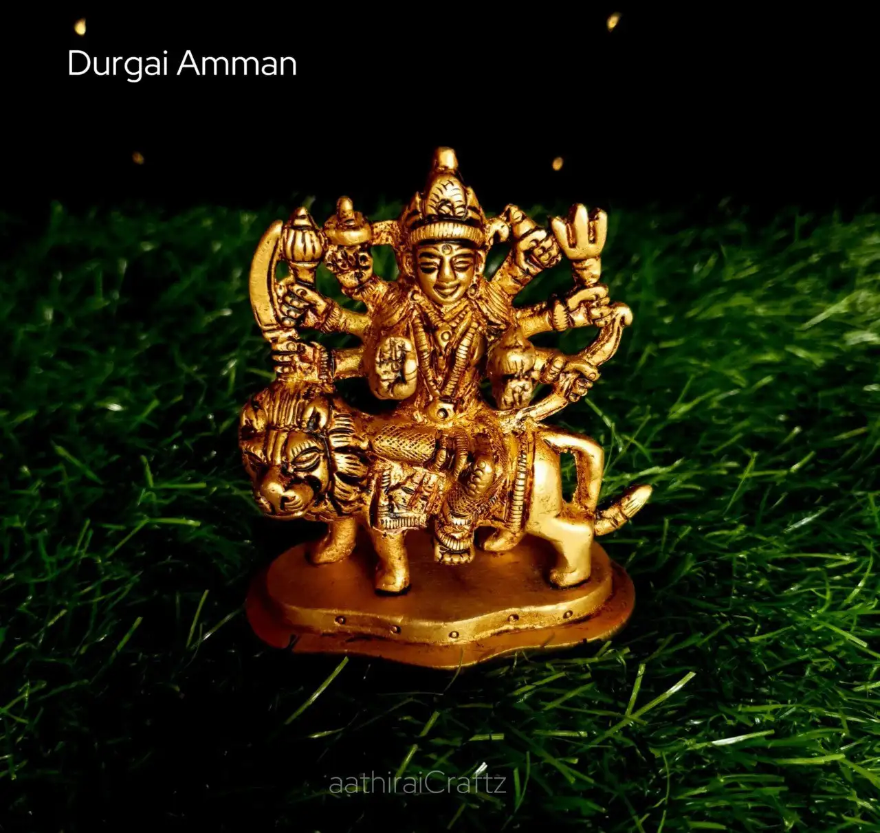 Durgai Amman / Simmavahini Idol
Brass Antique Finish - secondary