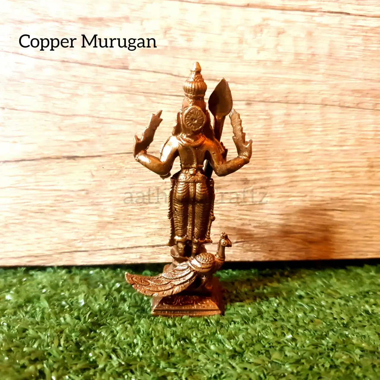 Murugan / Velayudha Copper Idol - secondary