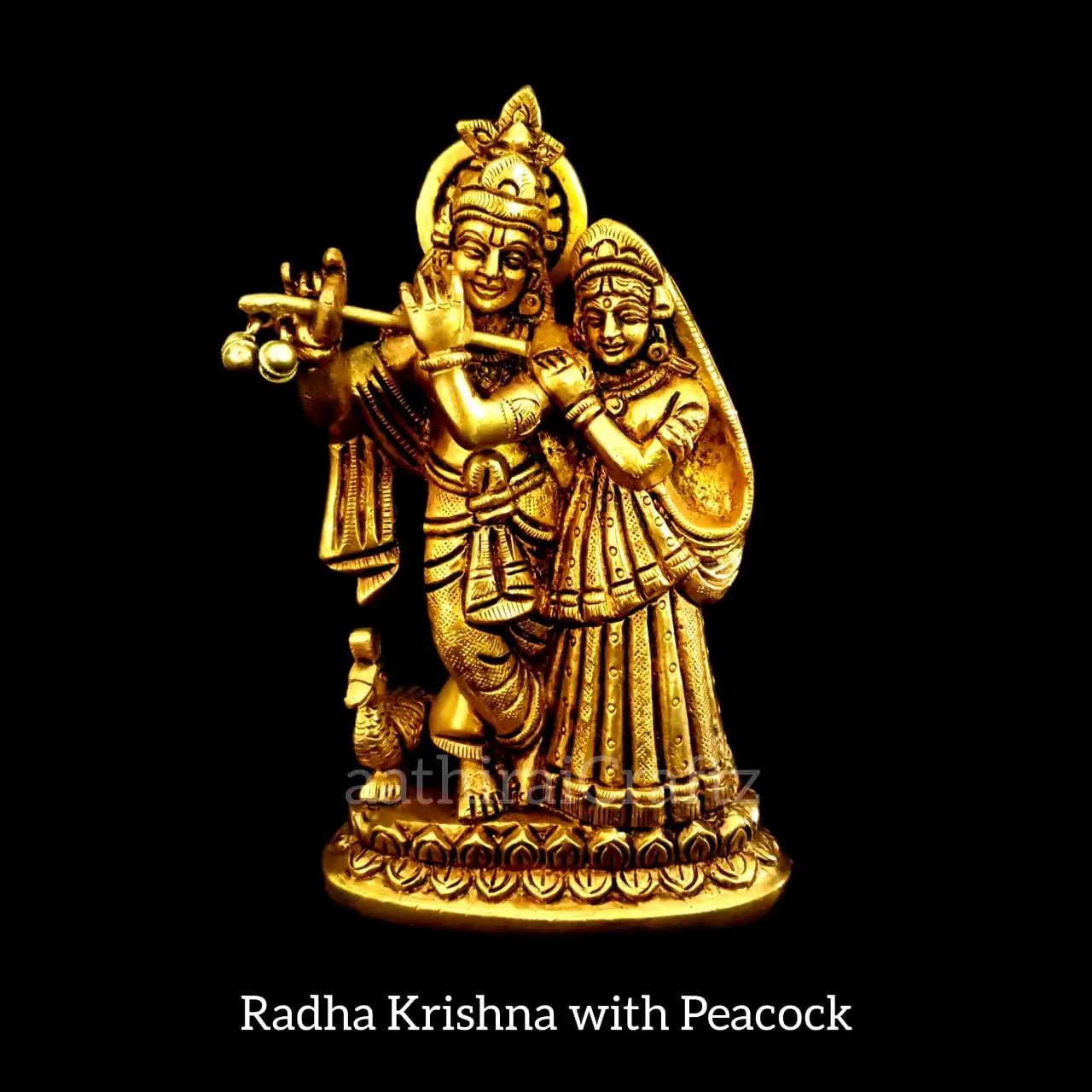 Madhavi Madhava / Radha Krishna with Peacock