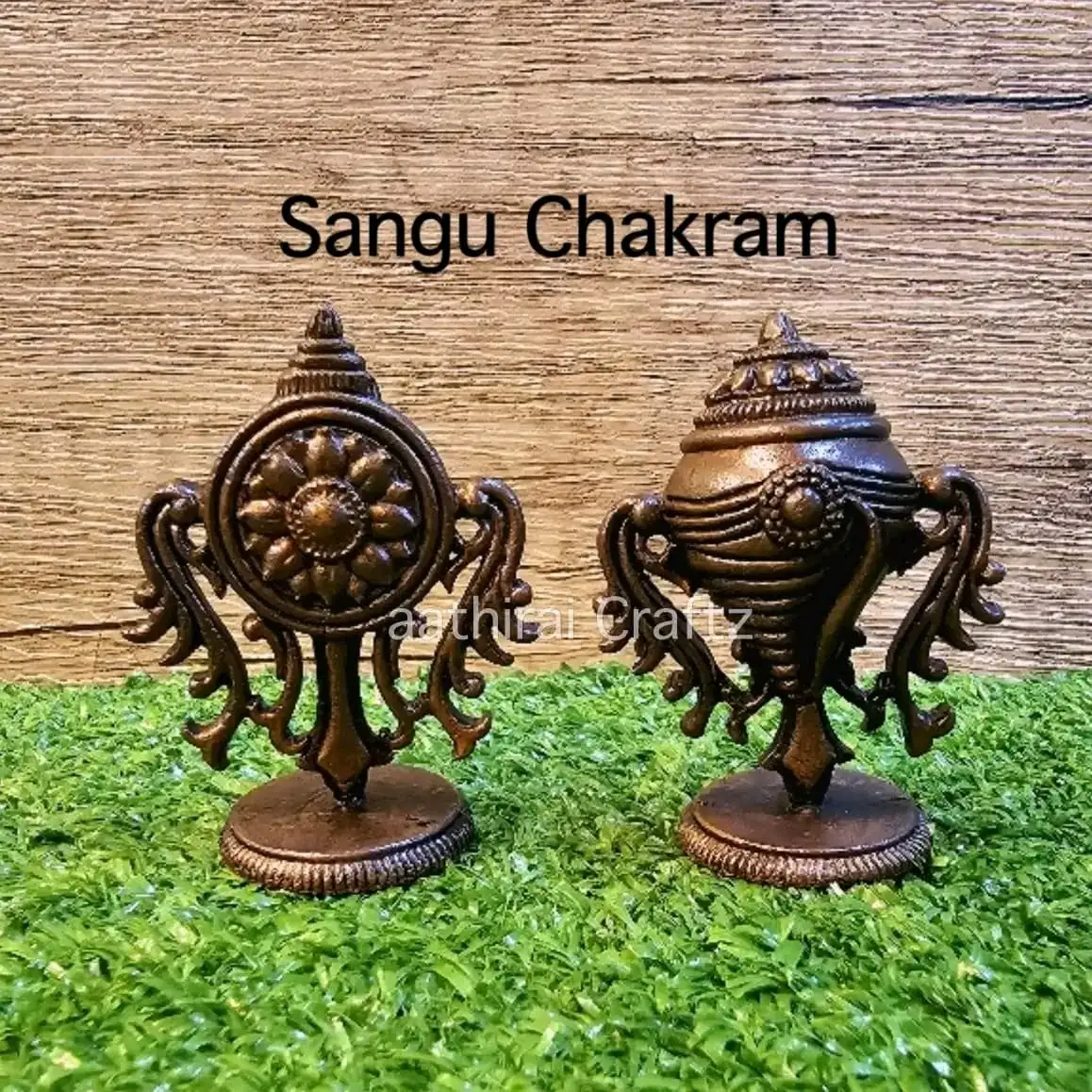 Copper Sangu Chakra (PAIR) / Copper Antique Finish