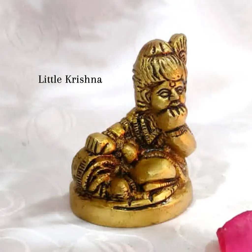 Little Krishna   Brass Antique FinishThingal Essentials LLP