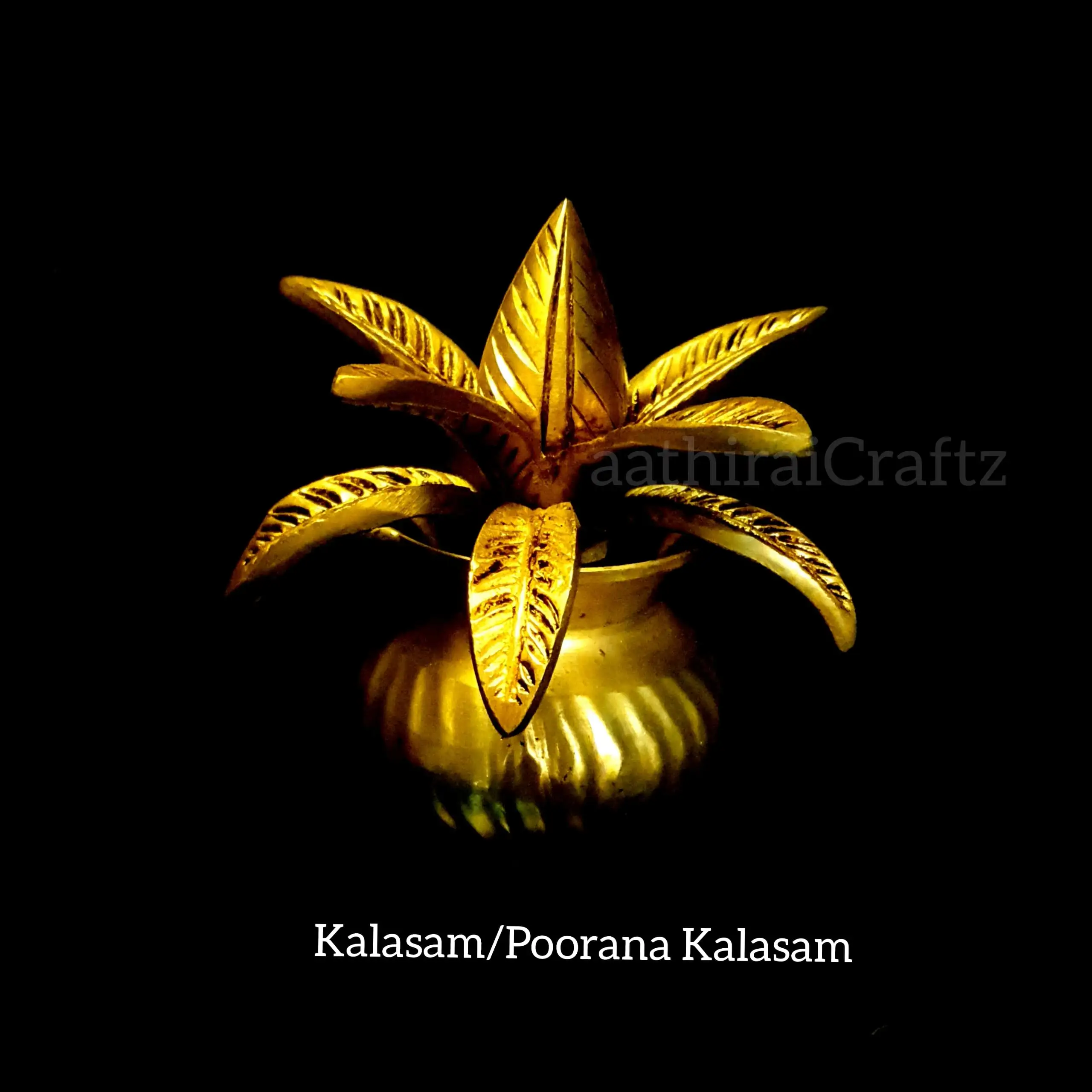 Kalasam / Poorana Kalasam with Peedam Statue - secondary