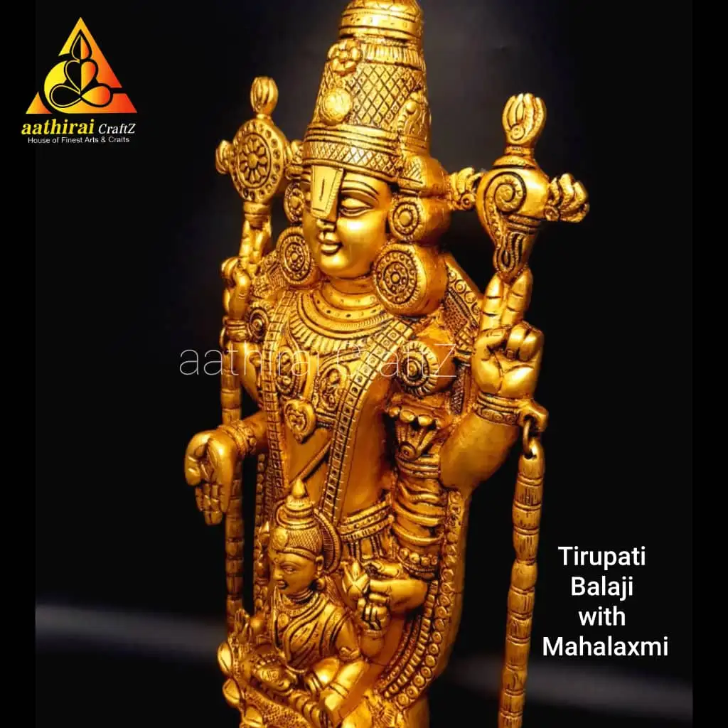Tirupati Balaji With Mahalaxmi Grand Statue - secondary