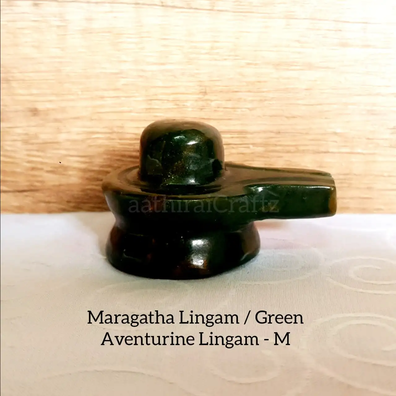 Maragatha Lingam / Green Aventurine LingamThingal Essentials LLP