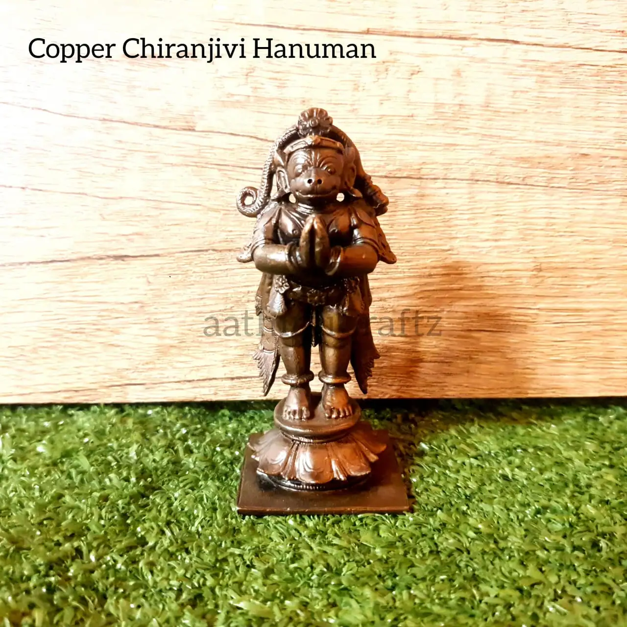 Hanuman / Anjaneya / Chiranjivi Copper IdolThingal Essentials LLP