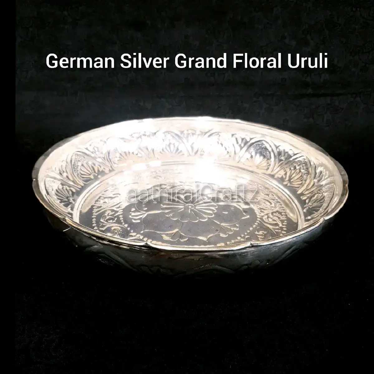 German Silver Grand Floral UruliThingal Essentials LLP