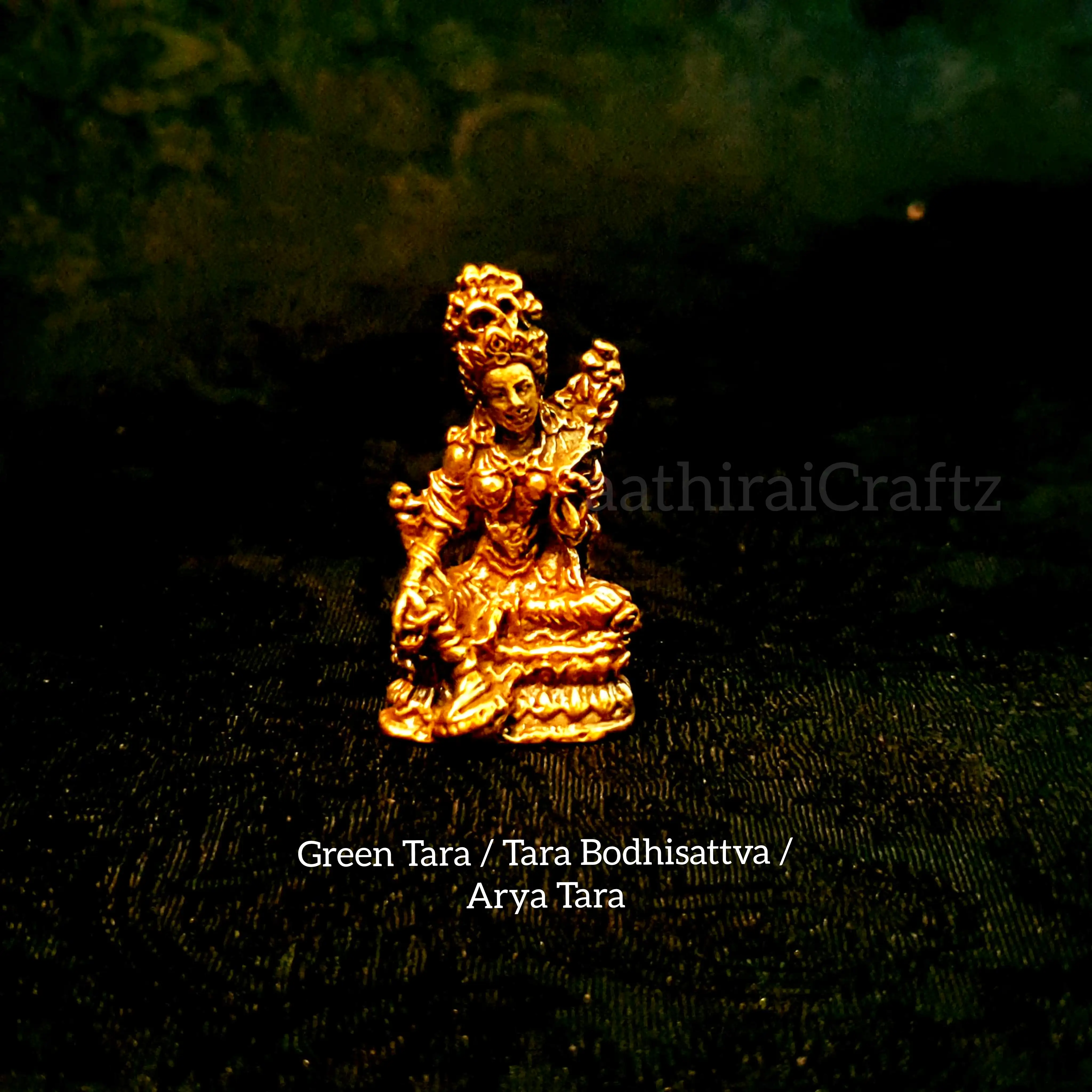 Green Tara / Tara Bodisattva / Arya Tara MiniatureThingal Essentials LLP