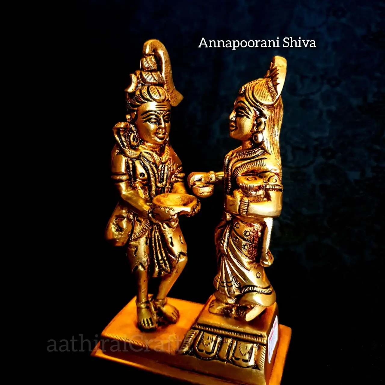 Annapoorani Shiva Idol  Brass Antique Finish - secondary