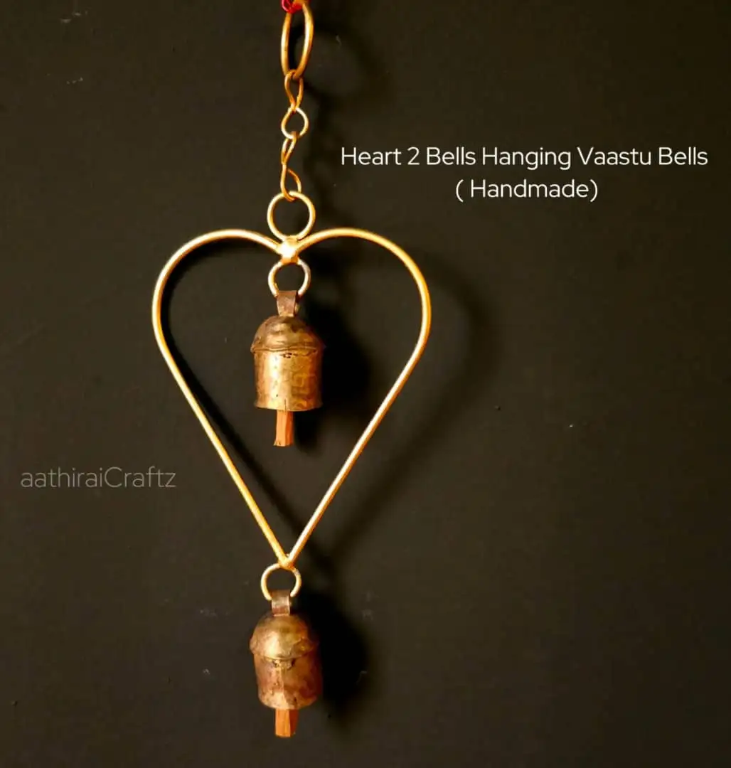 Hanging Vaastu Bell- Single Heart DesignThingal Essentials LLP