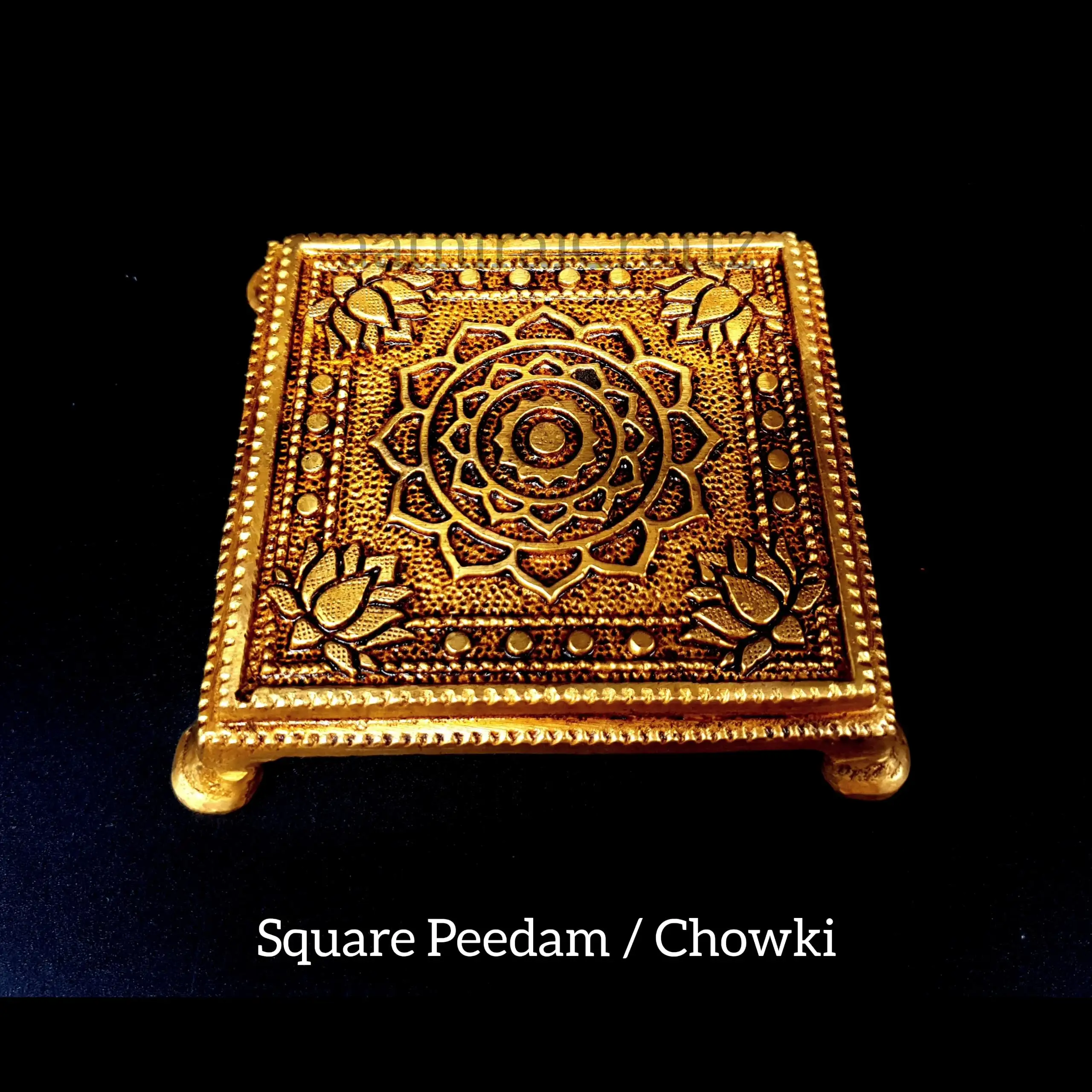 Brass Square Peedam / Brass Chowki - secondary